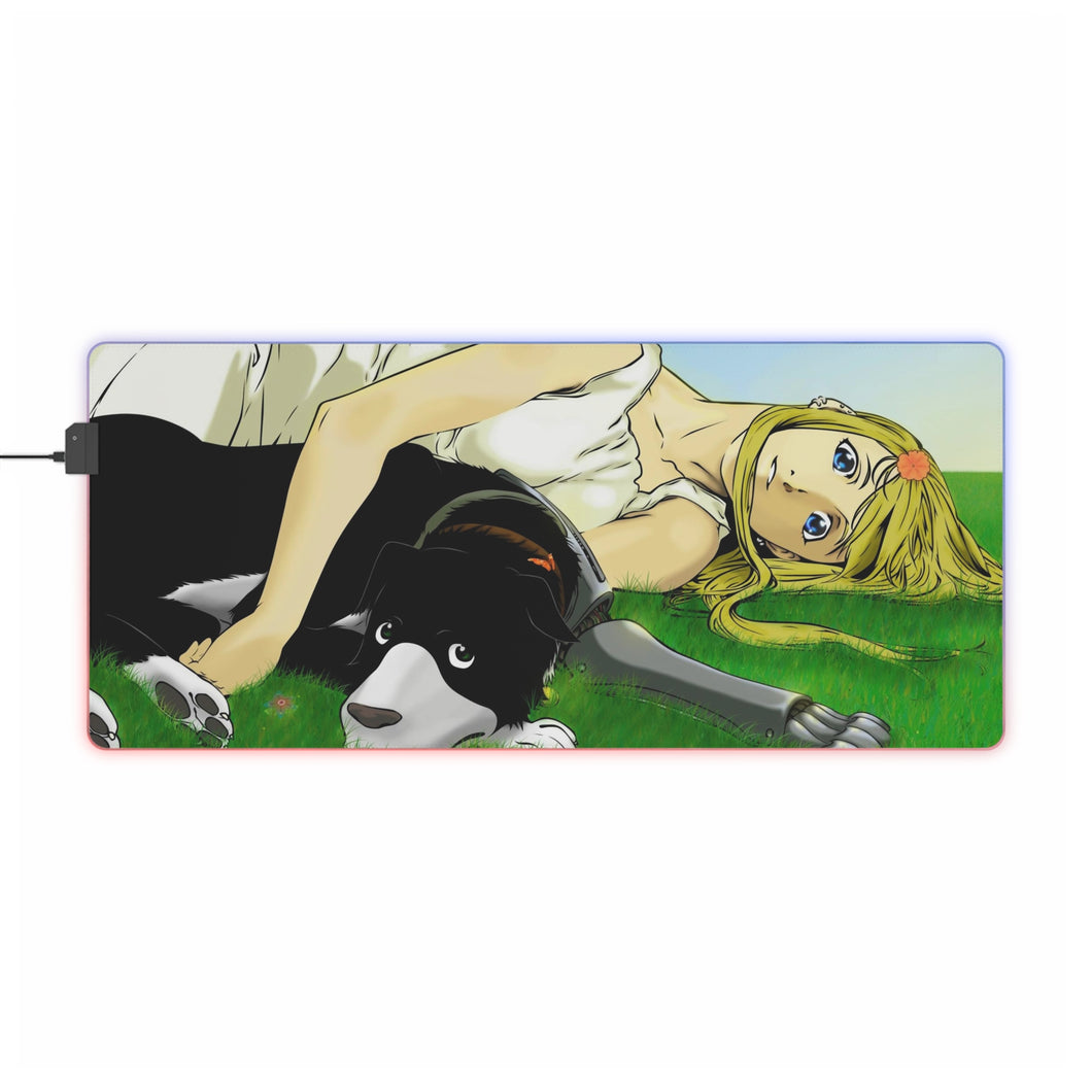 Anime FullMetal Alchemist RGB LED Mouse Pad (Desk Mat)