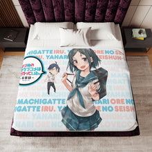 Load image into Gallery viewer, My Teen Romantic Comedy SNAFU Hachiman Hikigaya, Komachi Hikigaya Sherpa Blanket
