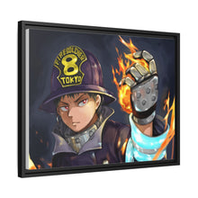 Load image into Gallery viewer, Fire Force Shinra Kusakabe Canvas Framed Art Print
