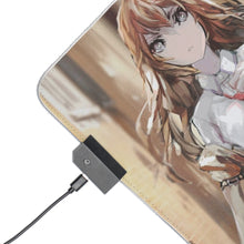 Load image into Gallery viewer, Makise Kurisu RGB LED Mouse Pad (Desk Mat)
