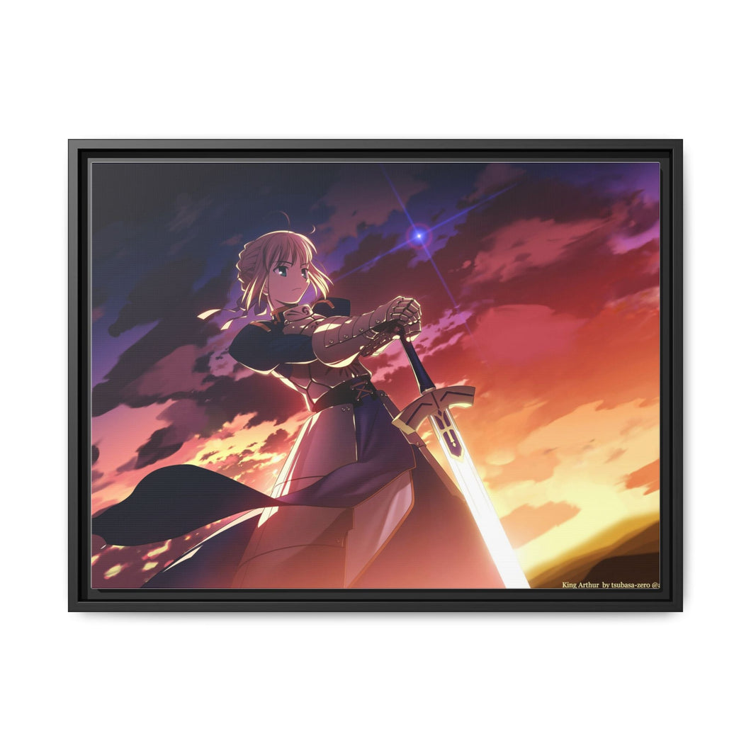 Saber (Fate Series) Canvas Framed Art Print