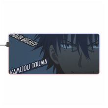 Load image into Gallery viewer, Kamijou Touma RGB LED Mouse Pad (Desk Mat)
