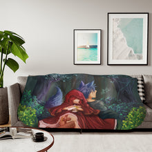 Load image into Gallery viewer, Anime Fairy Tailr Sherpa Blanket

