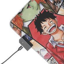 Load image into Gallery viewer, One Piece Monkey D. Luffy, Roronoa Zoro, Sanji, Nico Robin, Tony Tony Chopper RGB LED Mouse Pad (Desk Mat)
