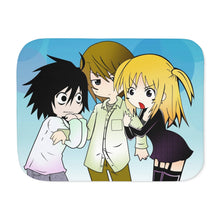 Load image into Gallery viewer, L, Light, &amp; Misa Sherpa Blanket
