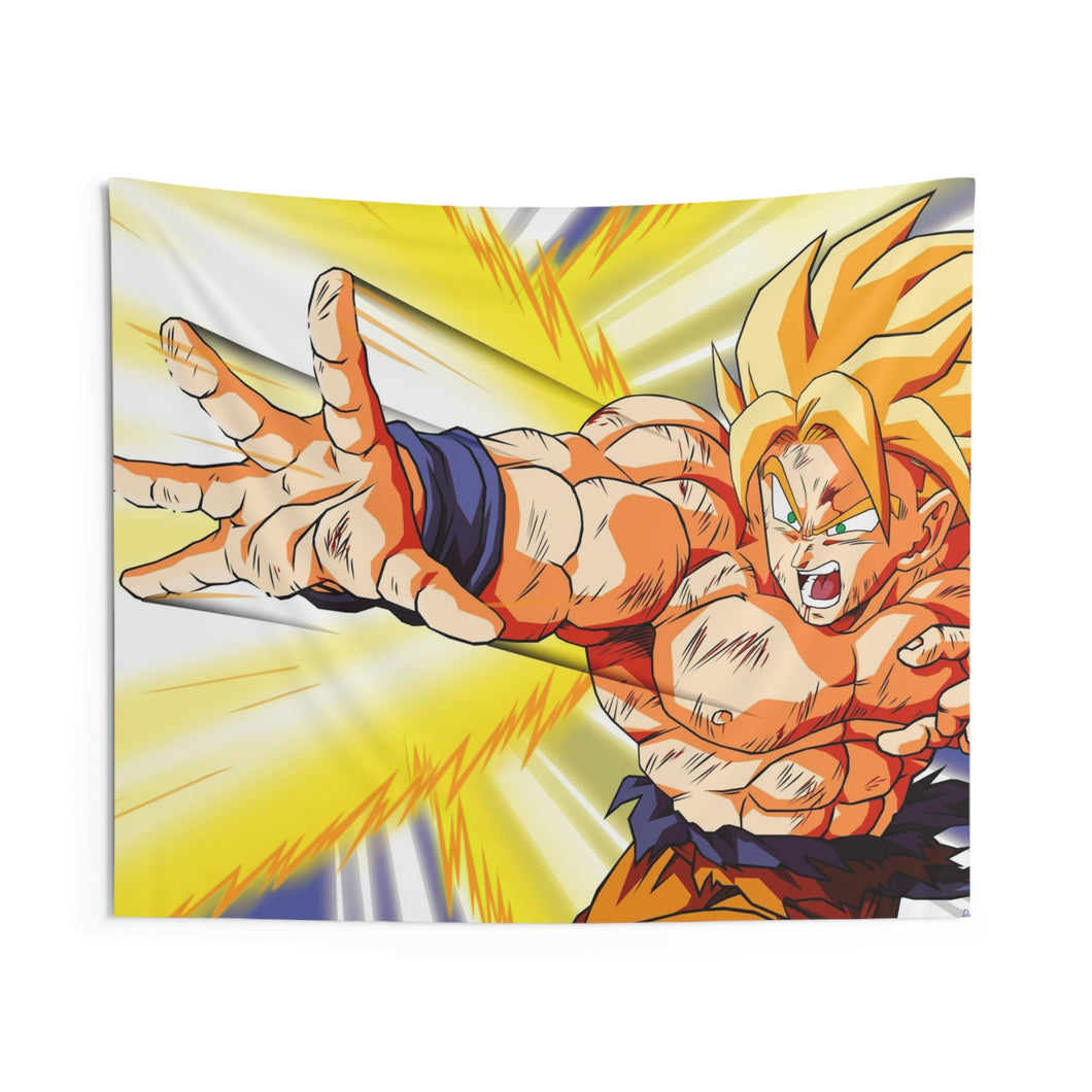 Goku Super Saiyan first time Indoor Wall Tapestry