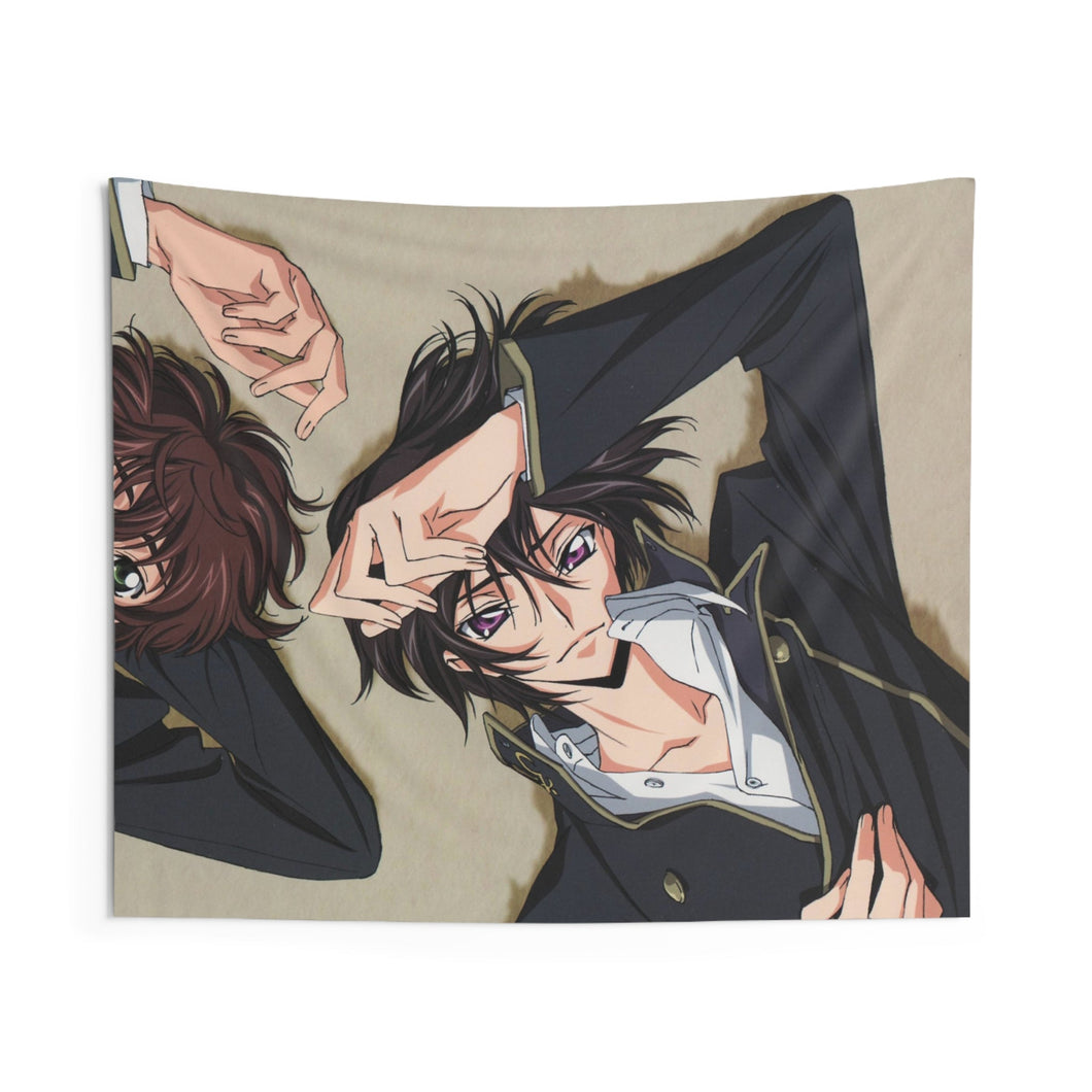 Code Geass Lelouch Lamperouge, Suzaku Kururugi Indoor Wall Tapestry