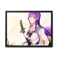 Highschool Of The Dead Canvas Framed Art Print