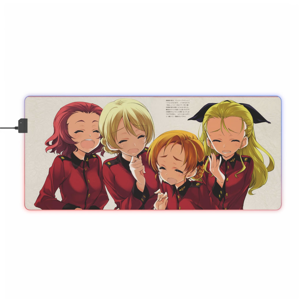 Girls und Panzer RGB LED Mouse Pad (Desk Mat)