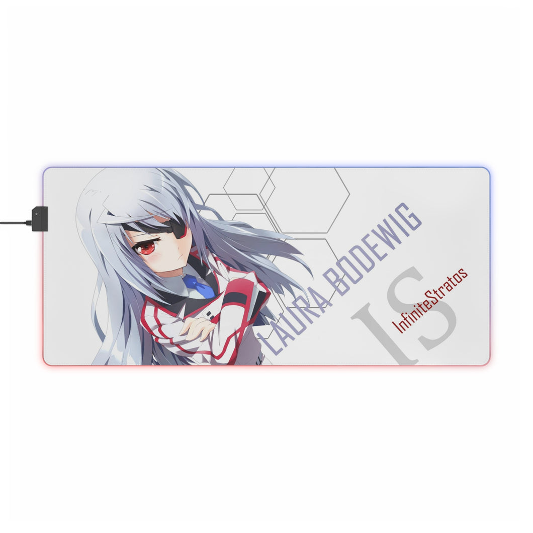 Infinite Stratos Laura Bodewig RGB LED Mouse Pad (Desk Mat)
