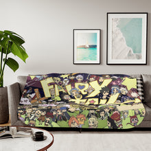Load image into Gallery viewer, Fairy Tail Natsu Dragneel, Erza Scarlet, Gray Fullbuster, Lucy Heartfilia, Happy Sherpa Blanket

