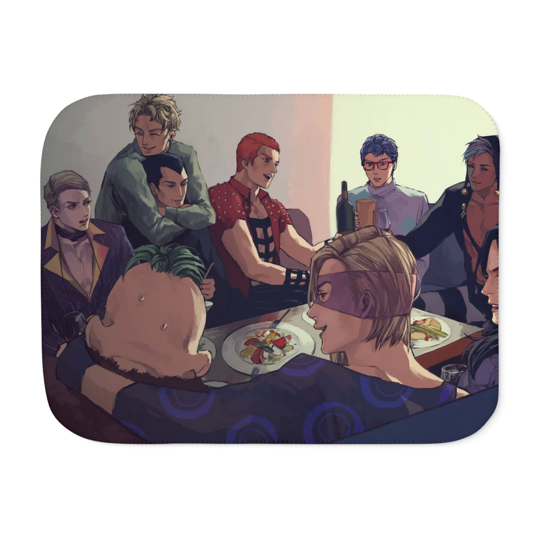 Anime Jojo's Bizarre Adventure Sherpa Blanket