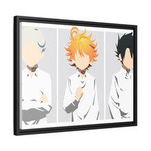 Load image into Gallery viewer, The Promised Neverland Ray, Norman, Emma Canvas Framed Art Print

