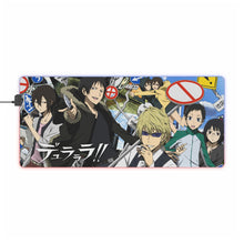 Load image into Gallery viewer, Durarara!! Izaya Orihara, Shizuo Heiwajima, Anri Sonohara RGB LED Mouse Pad (Desk Mat)
