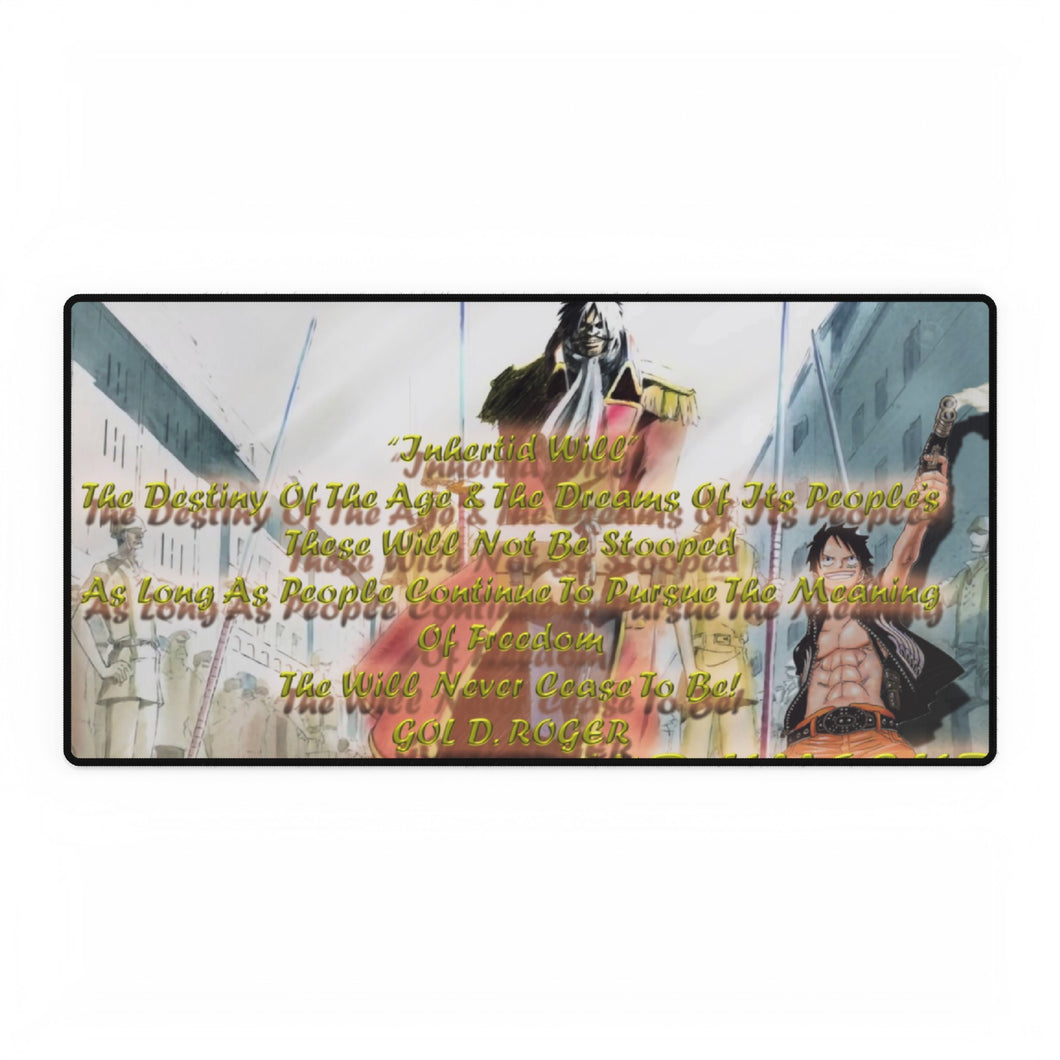The Pirate King GOL D. ROGER by WB KHOSKI Mouse Pad (Desk Mat)