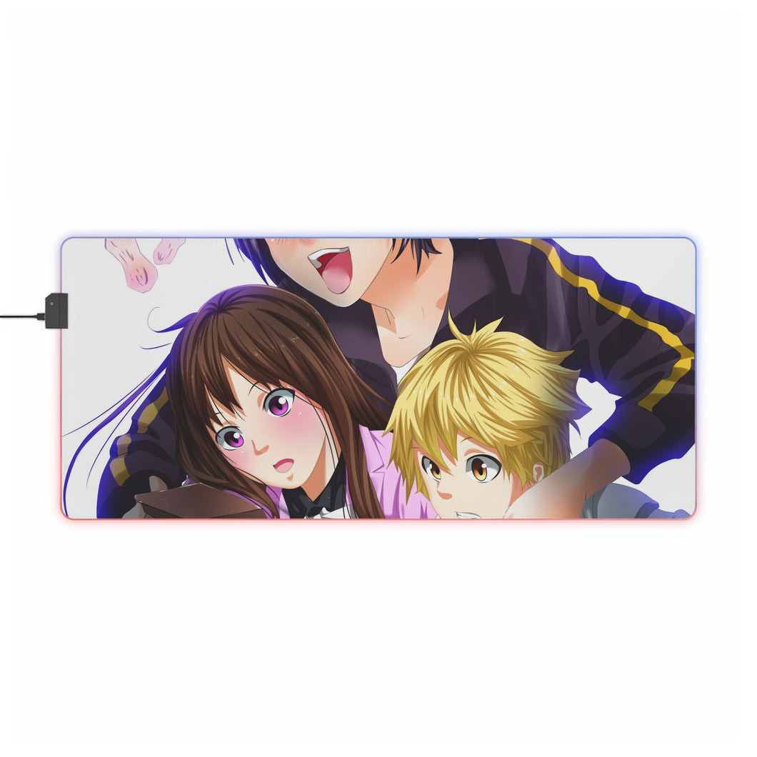 Noragami Yato, Yukine, Hiyori Iki, Noragami RGB LED Mouse Pad (Desk Mat)