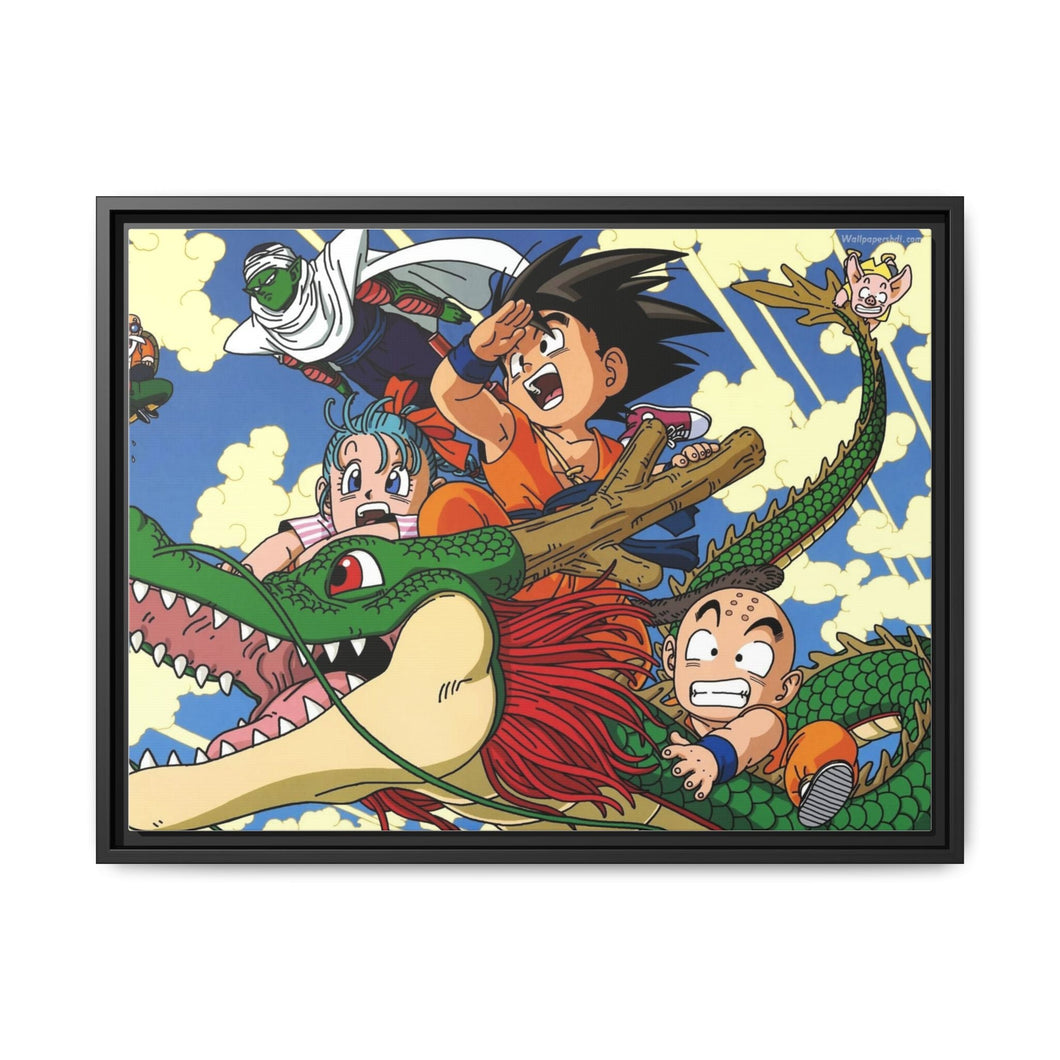 Anime Dragon Ball Z Canvas Framed Art Print