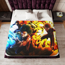 Load image into Gallery viewer, Midoriya ,Bakugou and Todoroki Sherpa Blanket
