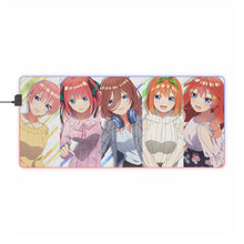 Load image into Gallery viewer, The Quintessential Quintuplets RGB LED Mouse Pad (Desk Mat)
