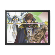 Code Geass Suzaku Kururugi, Nunnally Lamperouge Canvas Framed Art Print