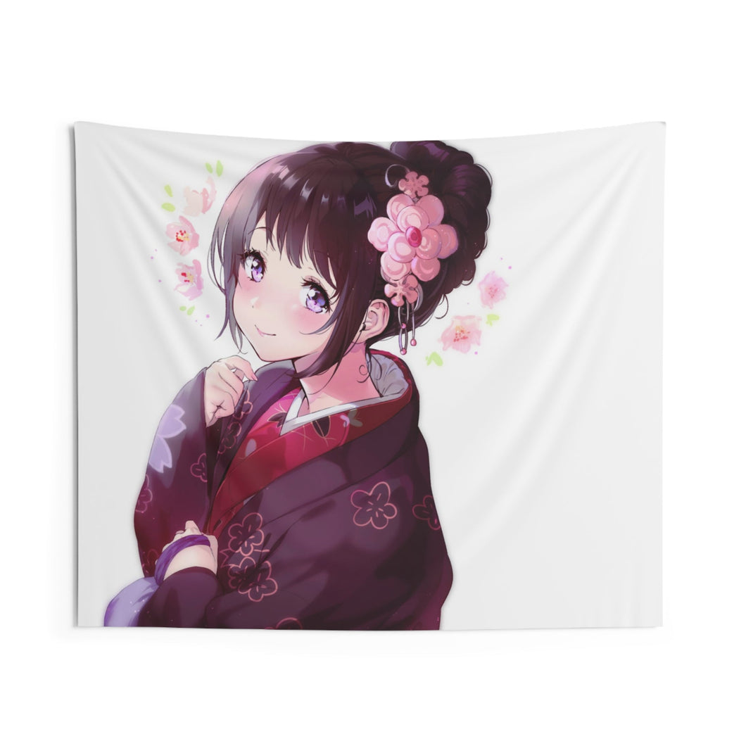 Eru Chitanda  In Kimono Indoor Wall Tapestry
