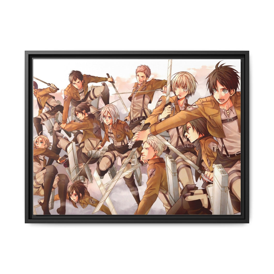 Shingeki no Kyojin - 104th Trainees Squad Canvas Framed Art Print