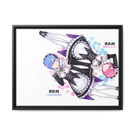 Rem & Ram (Si Kembar) Canvas Framed Art Print