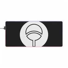 Load image into Gallery viewer, Uchiha Clan Symbol RGB LED Mouse Pad (Desk Mat)
