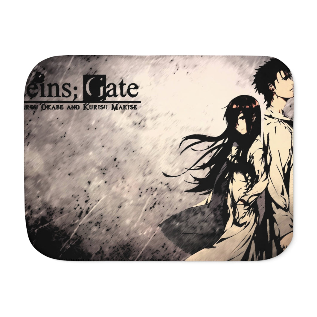 Kurisu and Okabe Sherpa Blanket