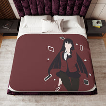 Load image into Gallery viewer, Kakegurui Yumeko Jabami Sherpa Blanket
