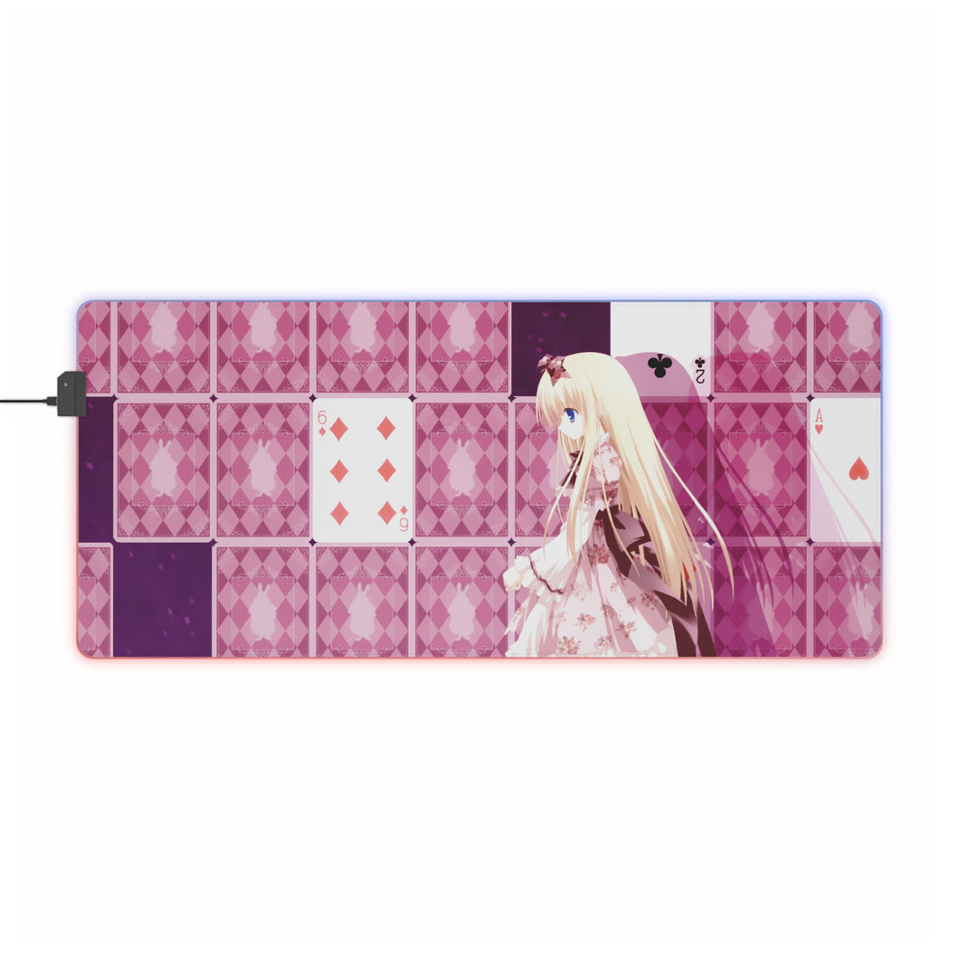 Anime Alice In Wonderland RGB LED Mouse Pad (Desk Mat)