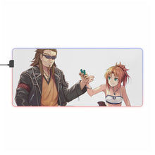 Load image into Gallery viewer, Fate/Apocrypha Saber Of Red RGB LED Mouse Pad (Desk Mat)
