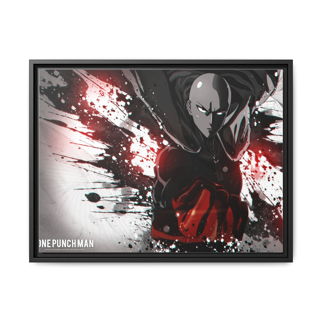 Anime One-Punch Man Canvas Framed Art Print