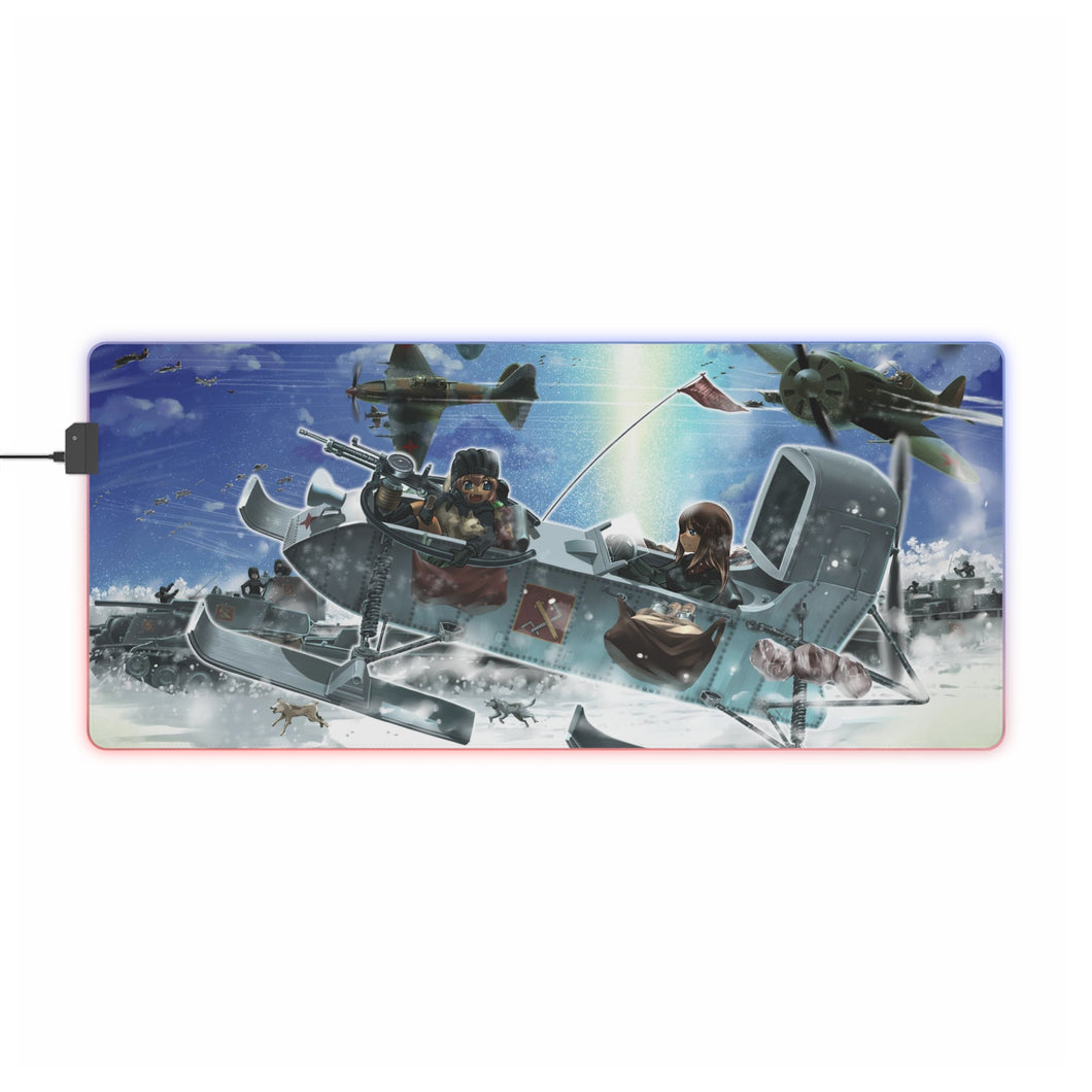 Girls und Panzer RGB LED Mouse Pad (Desk Mat)