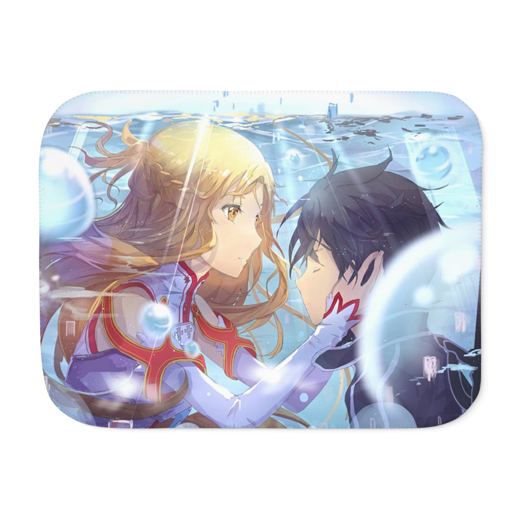 Kirito and Asuna Sherpa Blanket