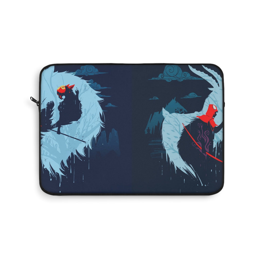 Mononoke Hime and Ashitaka Laptop Sleeve