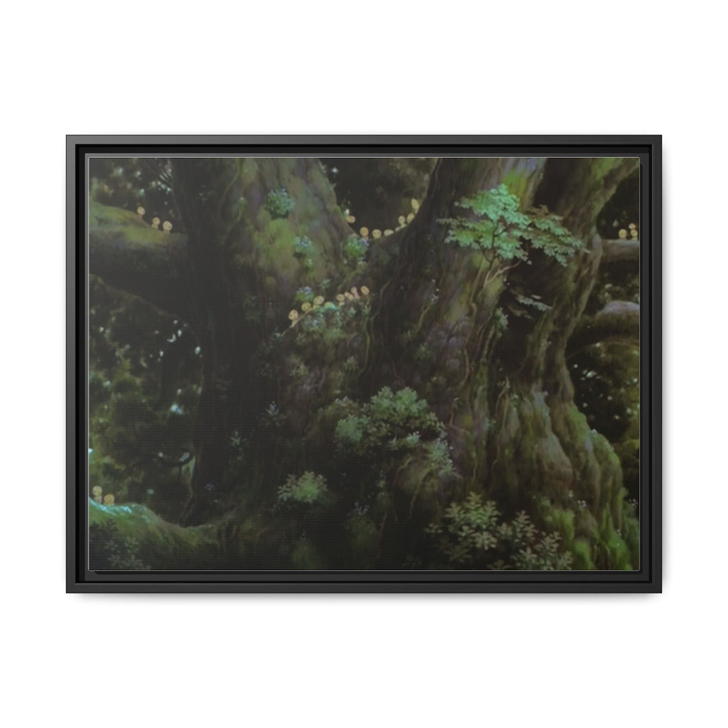 Anime Princess Mononoke Canvas Framed Art Print