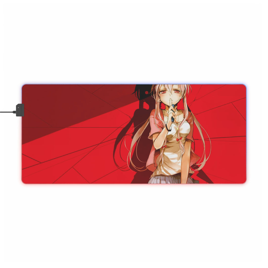 Mirai Nikki Yuno Gasai RGB LED Mouse Pad (Desk Mat)