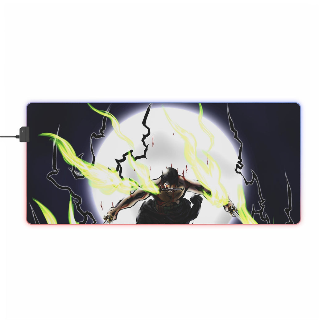 One Piece Roronoa Zoro RGB LED Mouse Pad (Desk Mat)