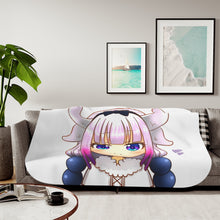 Load image into Gallery viewer, Miss Kobayashi&#39;s Dragon Maid Kanna Kamui, Kobayashi San Chi No Maid Dragon Sherpa Blanket
