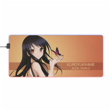 Load image into Gallery viewer, Accel World Kuroyukihime RGB LED Mouse Pad (Desk Mat)
