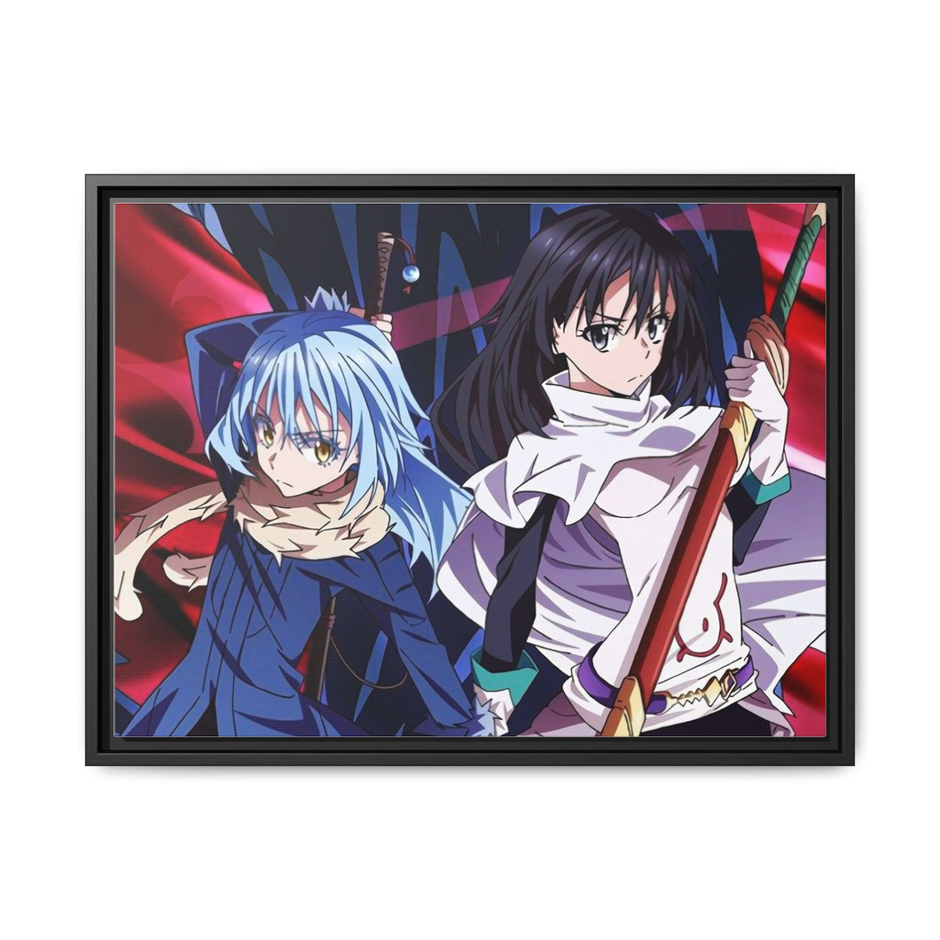 Rimuru Tempest and Shizue Izawa Canvas Framed Art Print