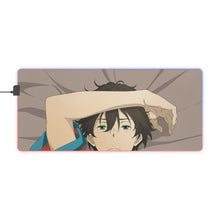 Load image into Gallery viewer, Hōtarō Oreki  in Kimono RGB LED Mouse Pad (Desk Mat)
