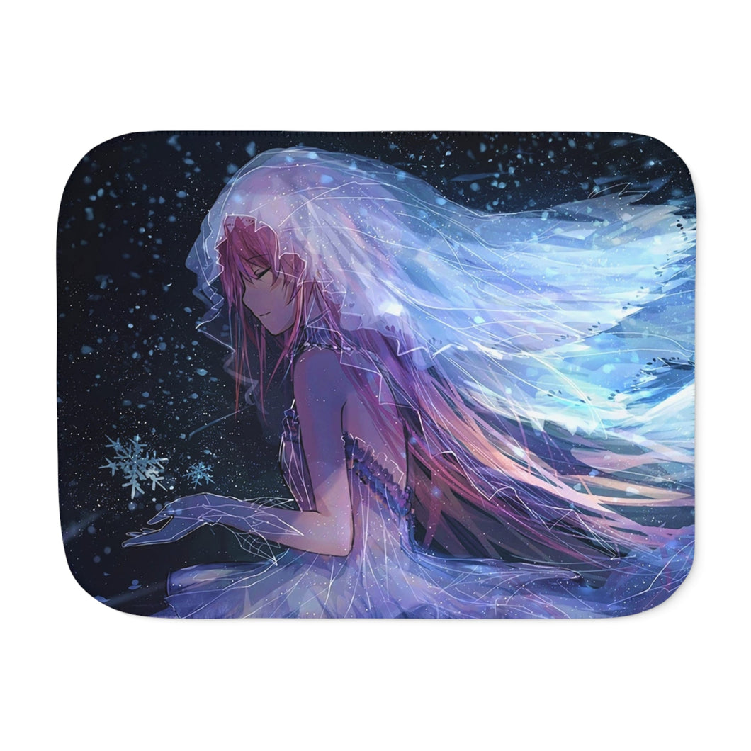 Anime Winter Bride Sherpa Blanket