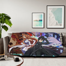 Load image into Gallery viewer, Anime Sword Art Onliner Sherpa Blanket
