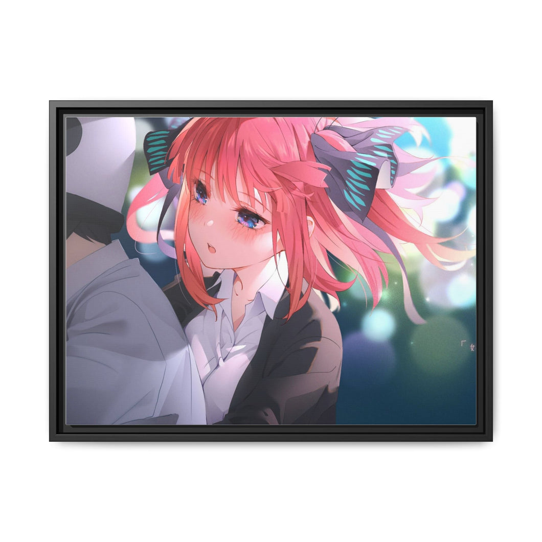 The Quintessential Quintuplets Nino Nakano, Fuutarou Uesugi Canvas Framed Art Print