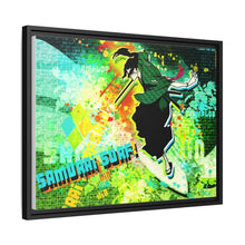 Load image into Gallery viewer, Anime Samurai Champloor Canvas Framed Art Print
