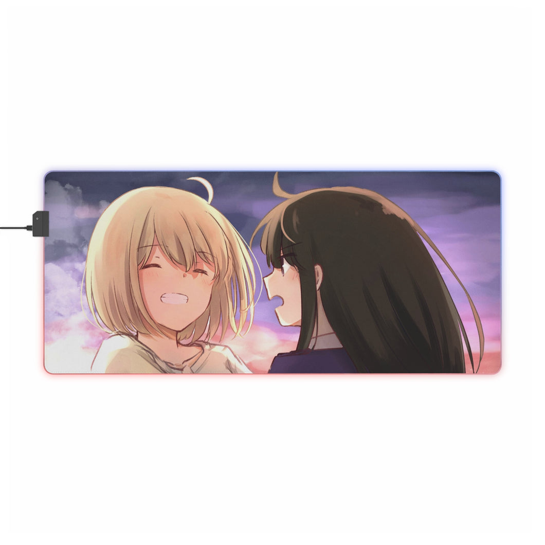 Takina Inoue & Chisato Nishikigi RGB LED Mouse Pad (Desk Mat)
