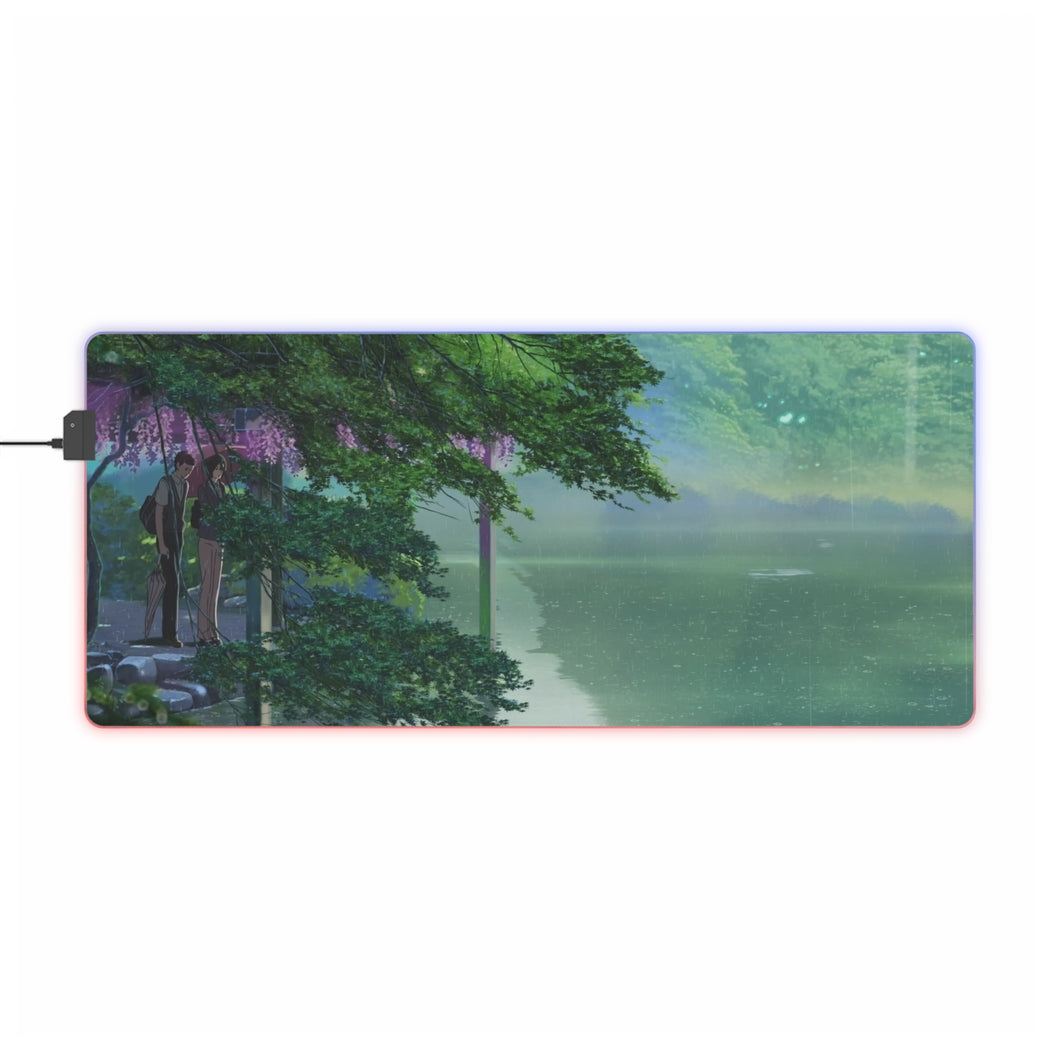 The Garden Of Words RGB LED Mouse Pad (Desk Mat)