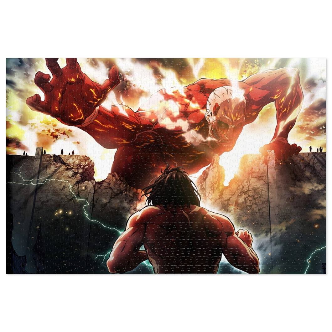 Colossal titan vs Eren Titan Jigsaw Puzzle